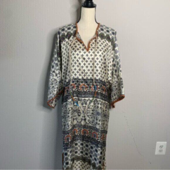 NWT Johnny Was Corey Twill Maxi Dress - Picture 4 of 12
